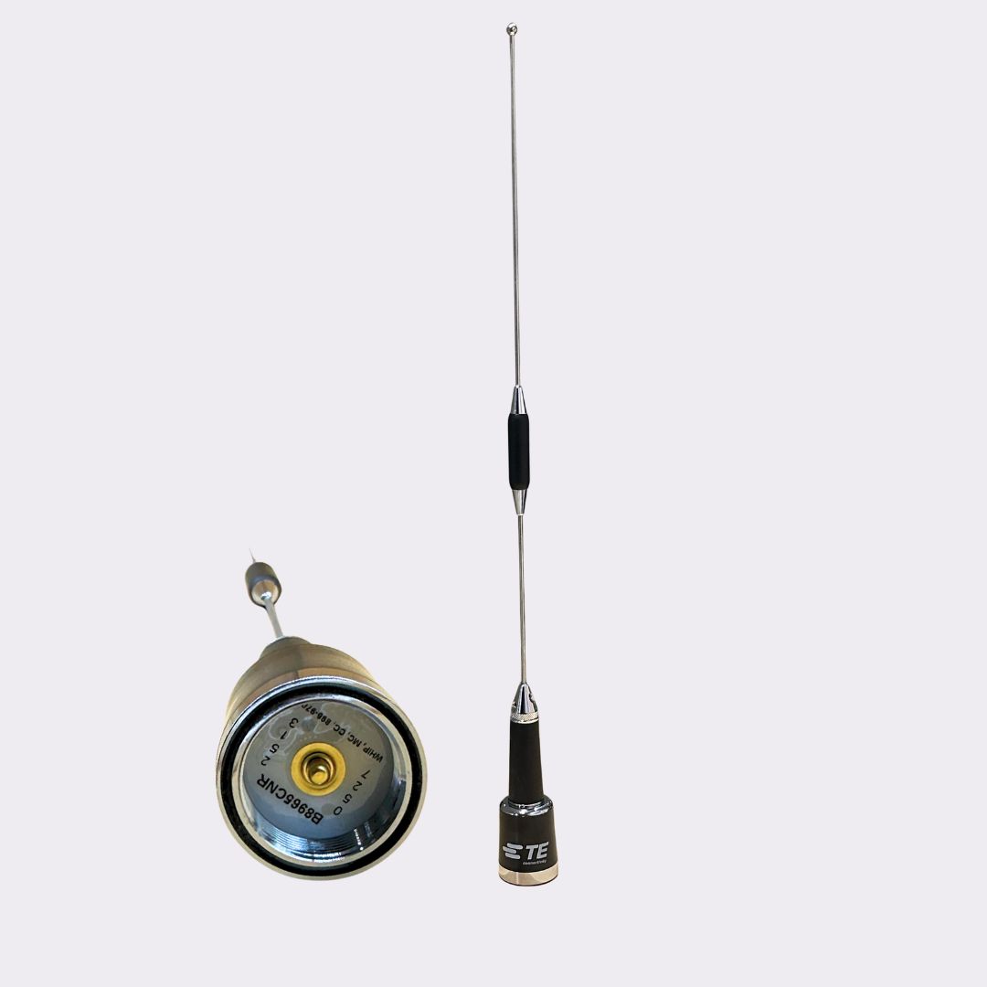 TE Connectivity B8965CNR 5dBi High-Gain NGP Antenna with Chrome Shock Spring Base