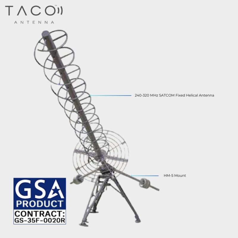 Model H-124 240-320 MHz SATCOM Fixed Helical Antenna