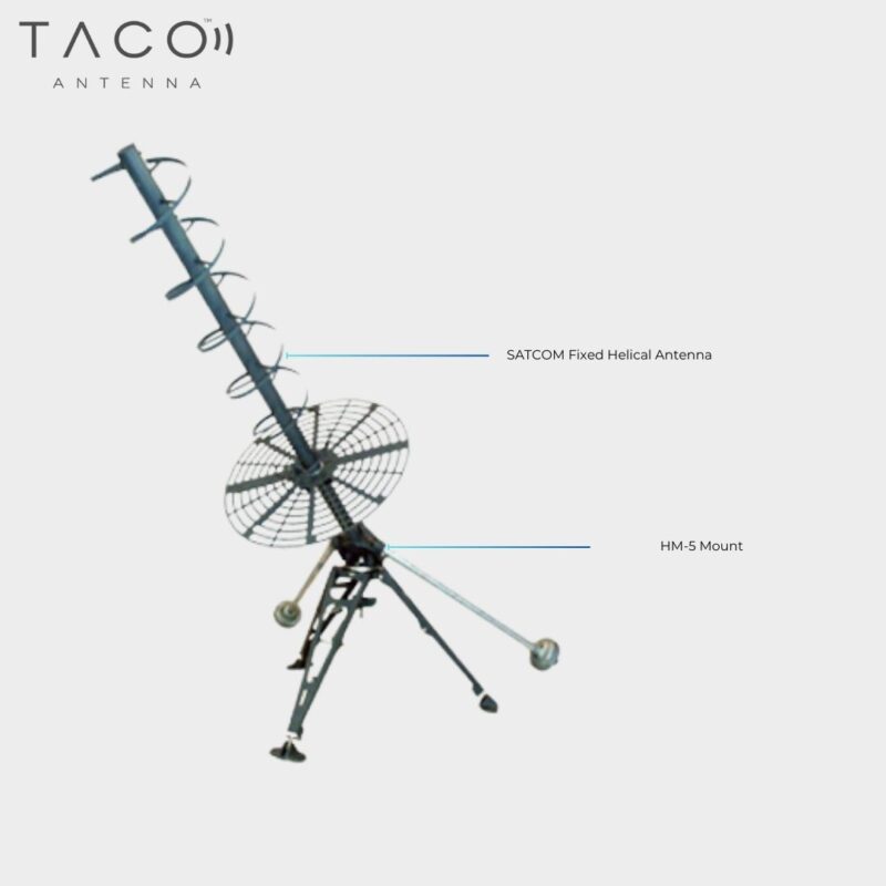 Model HM-5 MUOS SATCOM UHF MUOS SATCOM Fixed Helical Antenna Tripod Mount - Image 3