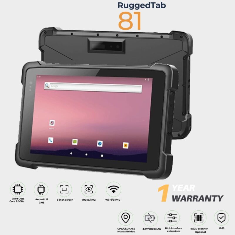 RUGGEDTAB 8″ – Android 12.0 GMS | 8+128 | 4G with Options (81)