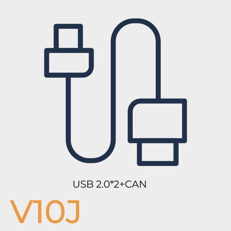 USB 2.0 x 2 + CAN