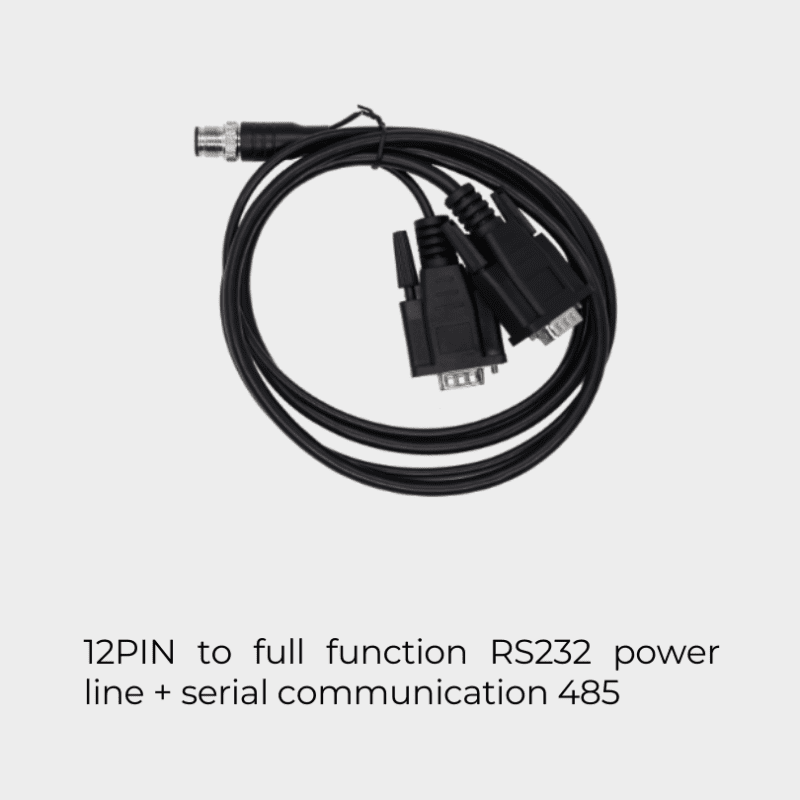 12 PIN to full function RS232 power line + serial communication 485