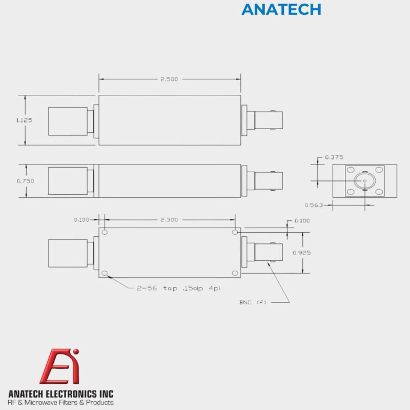 ANATECH -  600 KHZ LC LOWPASS FILTER - Image 2