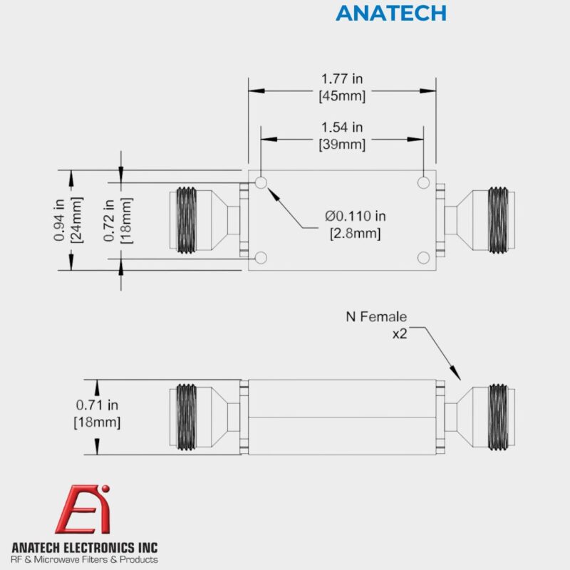 ANATECH -  12000 MHZ LC LOW PASS FILTER - Image 2