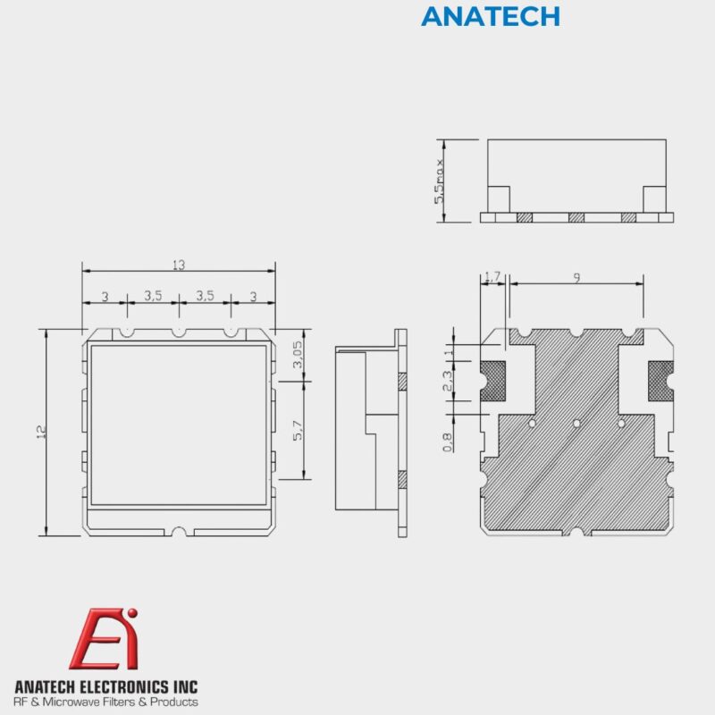 ANATECH -  1000 MHZ CERAMIC BAND PASS FILTER - Image 2