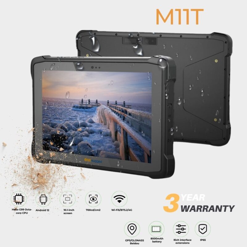 ONERugged 10″ Tablet IP65 – ARM Octa-core 2.2GHz Android 12 | 8+128 with Options (M11T)