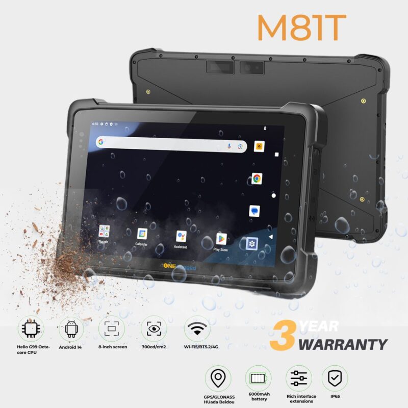 ONERugged 8″ – Android 14 GMS | 8+128  with Options (M81T)