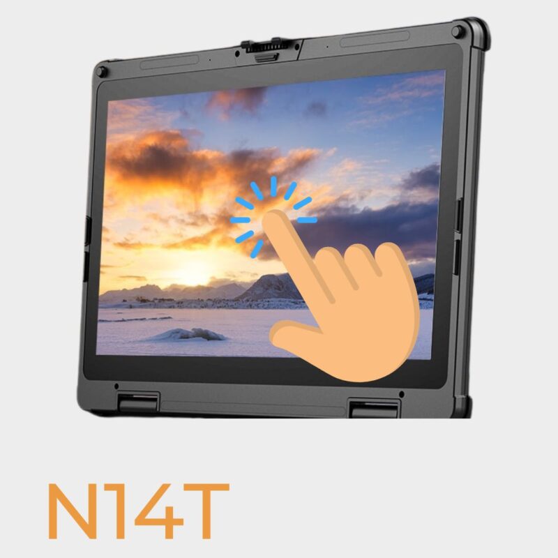 ONERugged i5 14″ Industrial Rugged Laptop – Windows 11 Pro | 16+256 | +4G Hot Swappable Battery with Options (N14T-i5) - Image 5
