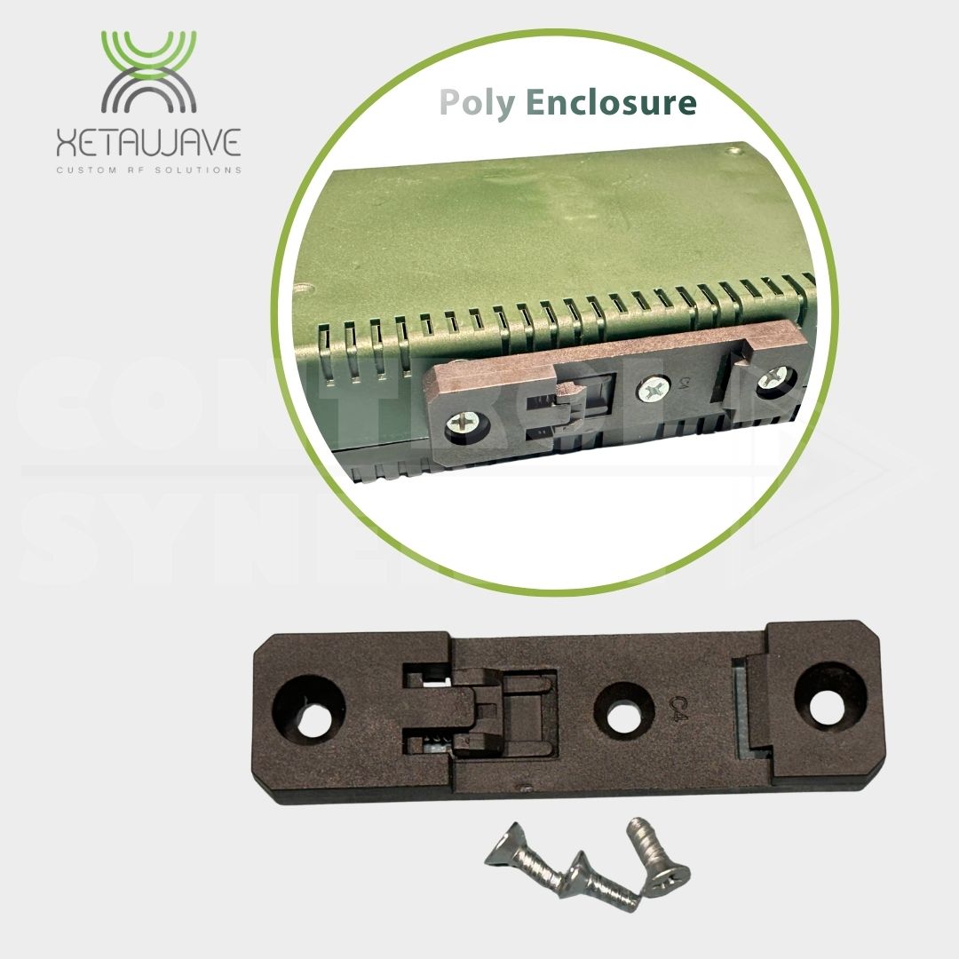 XetaWave DINRAIL-P | Poly DIN Rail Mount for Radios