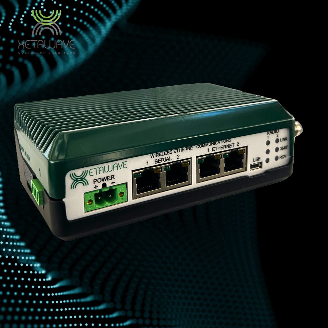 XetaWave XETA9-22IMDFC 900 MHz Industrial Ethernet Radio Metal Enclosed SCADA Wireless Modem