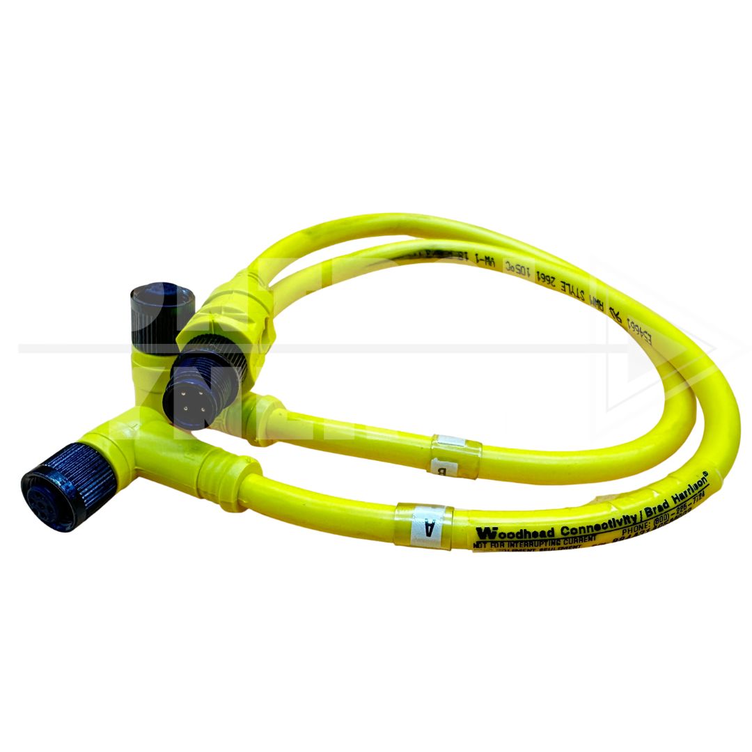 884A31A05M003 Micro-Change M12 In-Line Splitter 0.3M Brad Harrison From Woodhead L.P. New